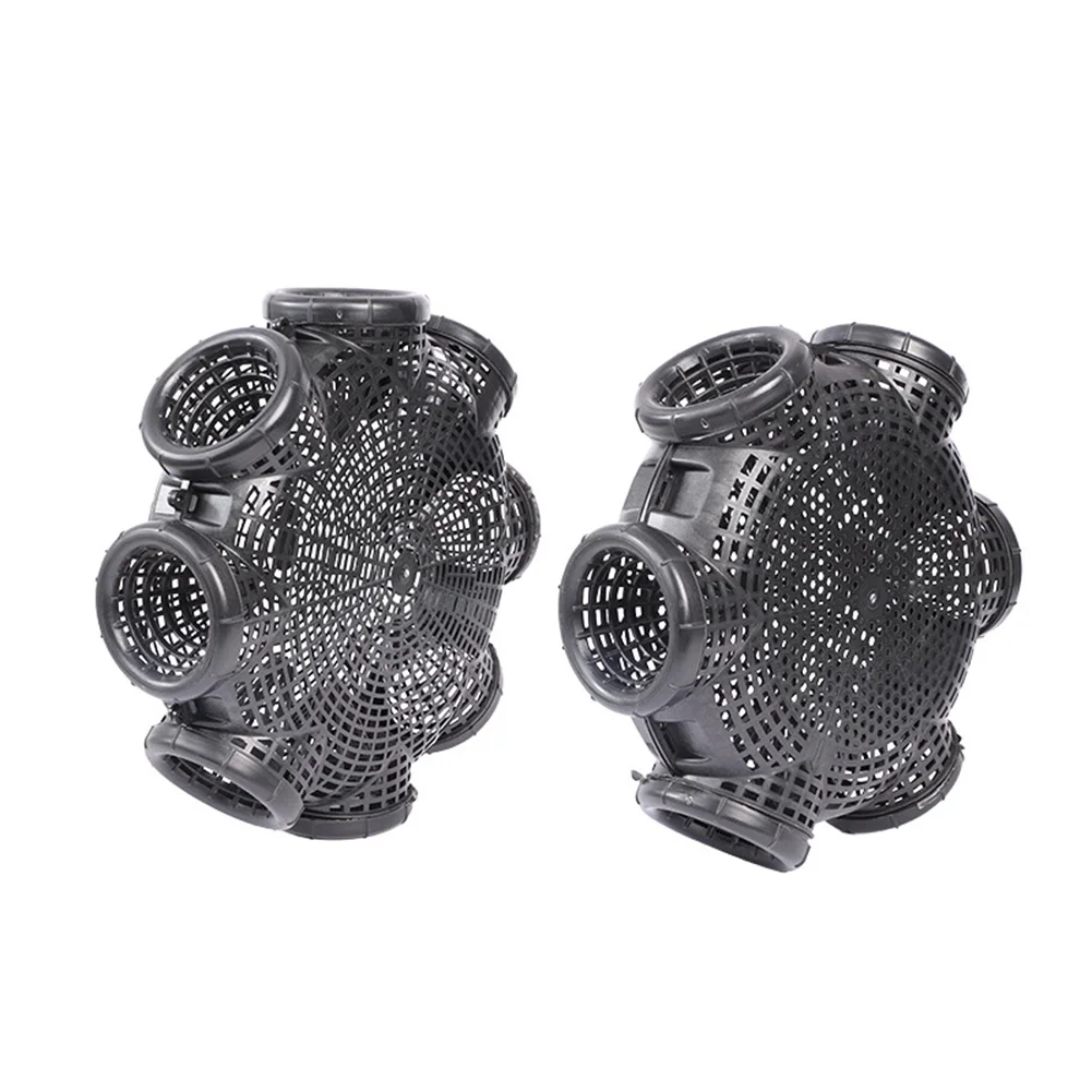 6/8 Holes Fishing Cage Crab Crayfish Shrimp Smelt Eels Traps Mesh Eel Loach Trap Fishing Accessories