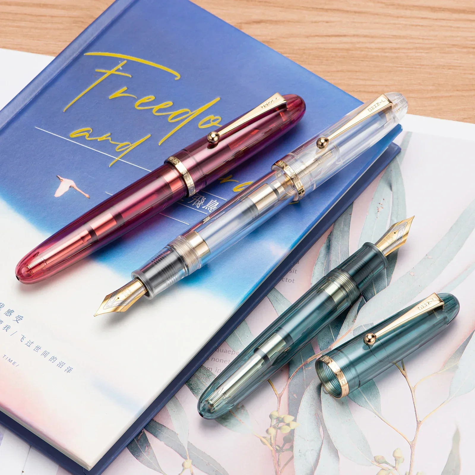 Jinhao 9019 Dadao Fountain Pen #8 Extra Fine / Fine / Medium Nib, Big Size Resin Writing Pen with Large Converter 5