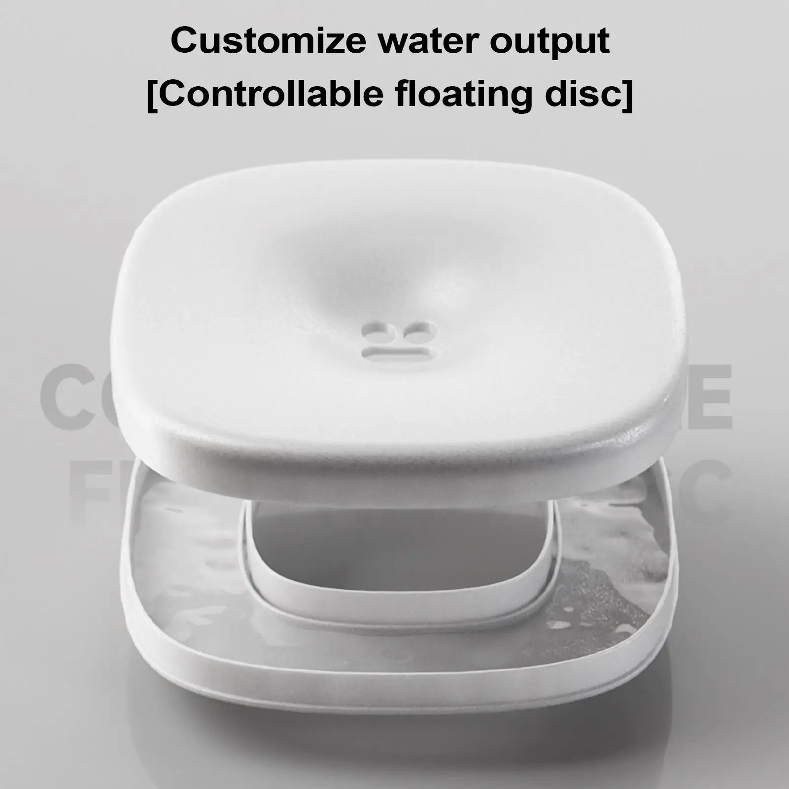 No Splash Water Bowl For Dogs Slow Water Feeder Bowl For Dogs Cats 2000ml Spill Proof Cat Drinking Container Dispenser For