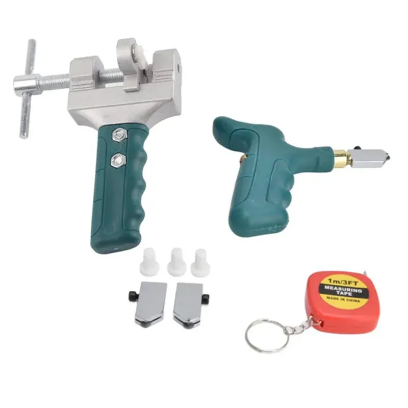 Tile Cutter Tool Kit Portable High Strength Handheld with Dual Purpose Cutter Head for Cutting Glass Ceramic Tiles Opener Tile Cutting Tool