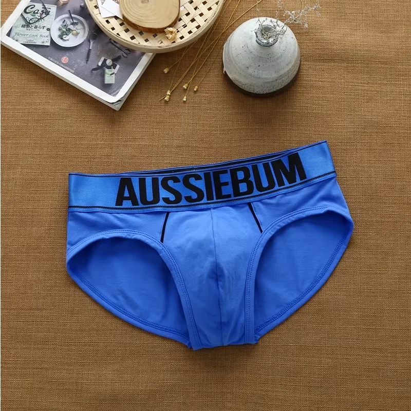 Wholesale men's briefs, low waist breathable elastic three-dimensional bag, close-fitting and comfortable pure cotton AU3-M200 4
