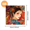 1pc Ancient Beauty coloring Book 24 Pages illustration Creative Relaxation Perfect Self-painting book For Kids And Adult 5
