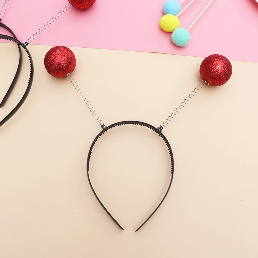 Alien Headband Going Style Antenna Adulti Flash Ball Hair Jewls Hairbands Con Palline Glitter Plastic Party Headbands Costume