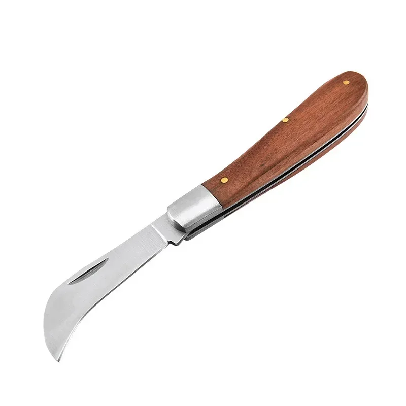 Folding Grafting Knife Grafting Tools Stainless Steel Folding Pruning Knife Bud Grafter Fruit Tree Plant Grafting Pruning Tool