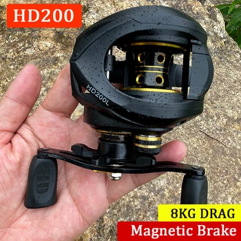 Long Cast Baitcasting Reel 8KG Max Drag 17BB+1RB 7.2:1