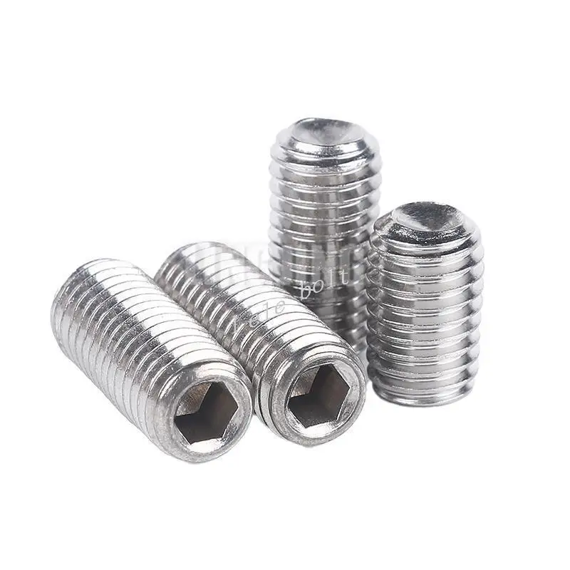 

10/50pcs M2 M2.5 M3 M4 M5 M6 M8 DIN916 A2-70 304 Stainless Steel Hex Hexagon Socket Allen Cup Point Grub Screw Set Bolt