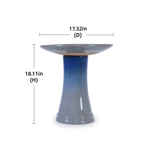 Ceramic Garden Bird Bath 4