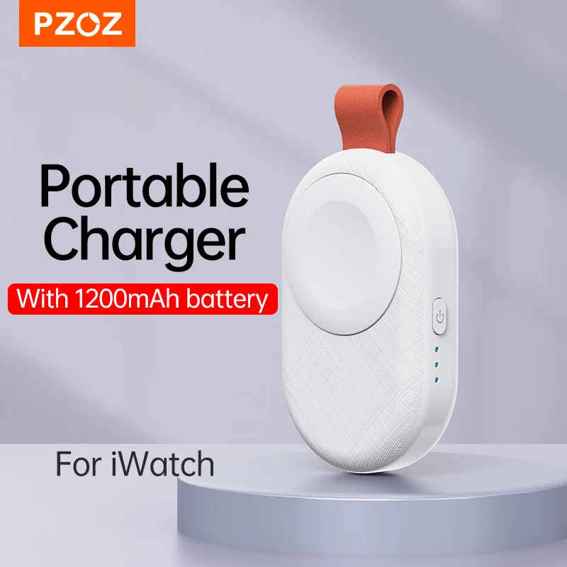 PZOZ Power Bank For Apple Watch Ultra 2 Portable Magnetic Charger Mini Type C Wireless Charging For iWatch Series 9 8 7 6 SE