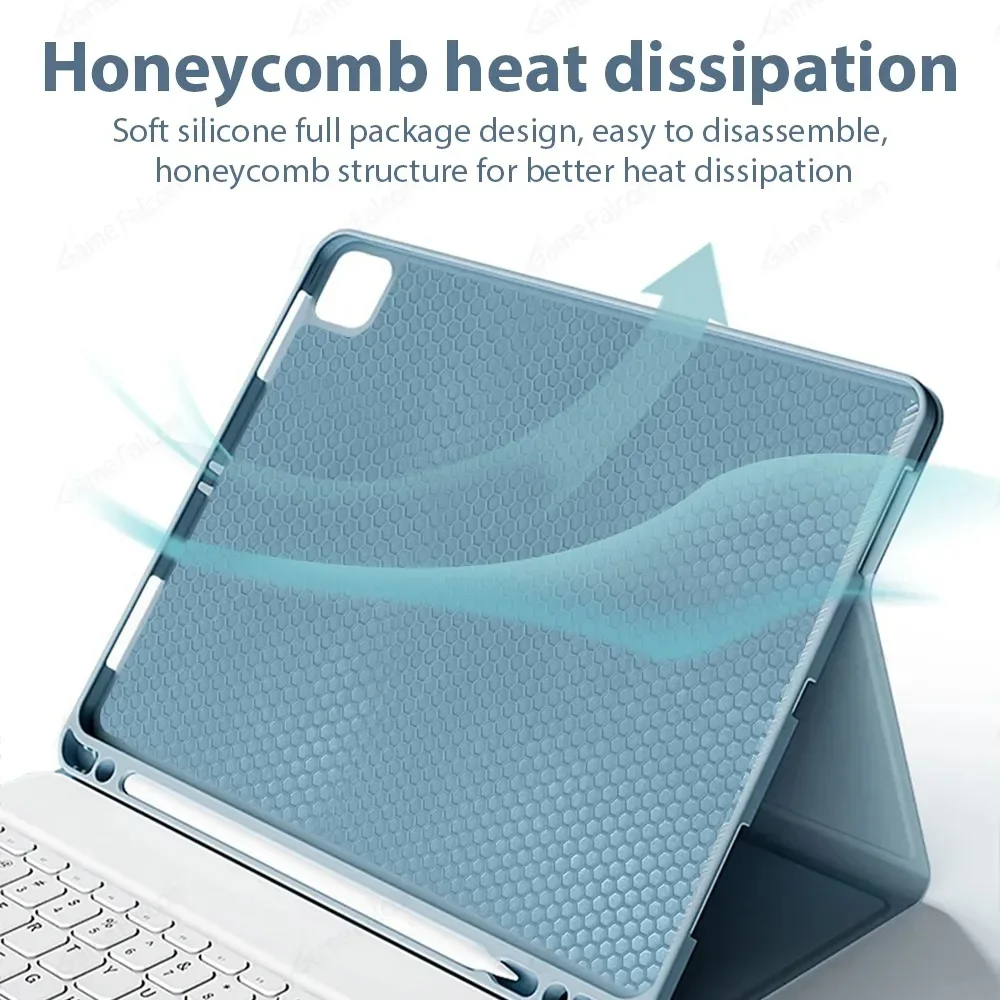 Compact Magnetic Keyboard Case with Mouse