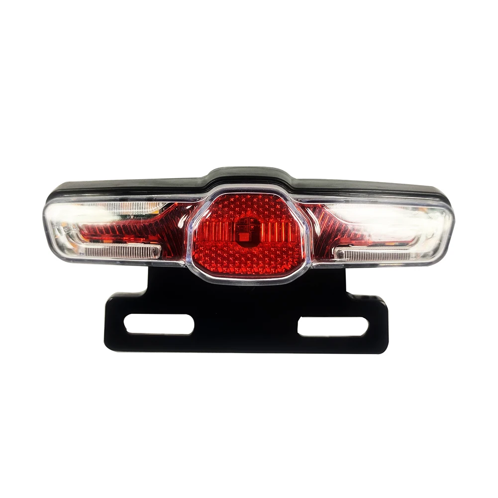 

1pc Electric Bicycle Rear Light Waterproof ABS LED Water Effect Turn Signal Electric Bike Scooter For Bicycle Ebike Accessories