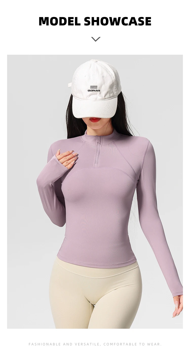 Women's Long Sleeve Yoga Training T-Shirt Horse Riding Sports Fitness Active Wear Top Comfortable Breathable Workout Shirt Sc3678671c60a4dbbab74274940f09fedu