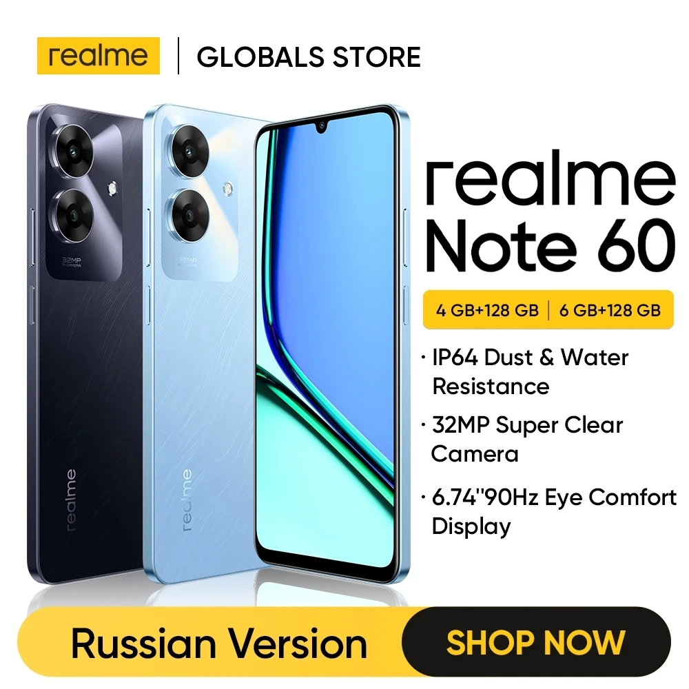 realme Note 60 スマートフォン 32MP カメラ 6.74インチ 90Hz