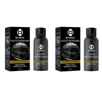 Plastic Refreshing Coating Kit with Sponge Brush and Wipe Renovation Agent Repair 30/50ml for Automotive Interior Cleaning 1
