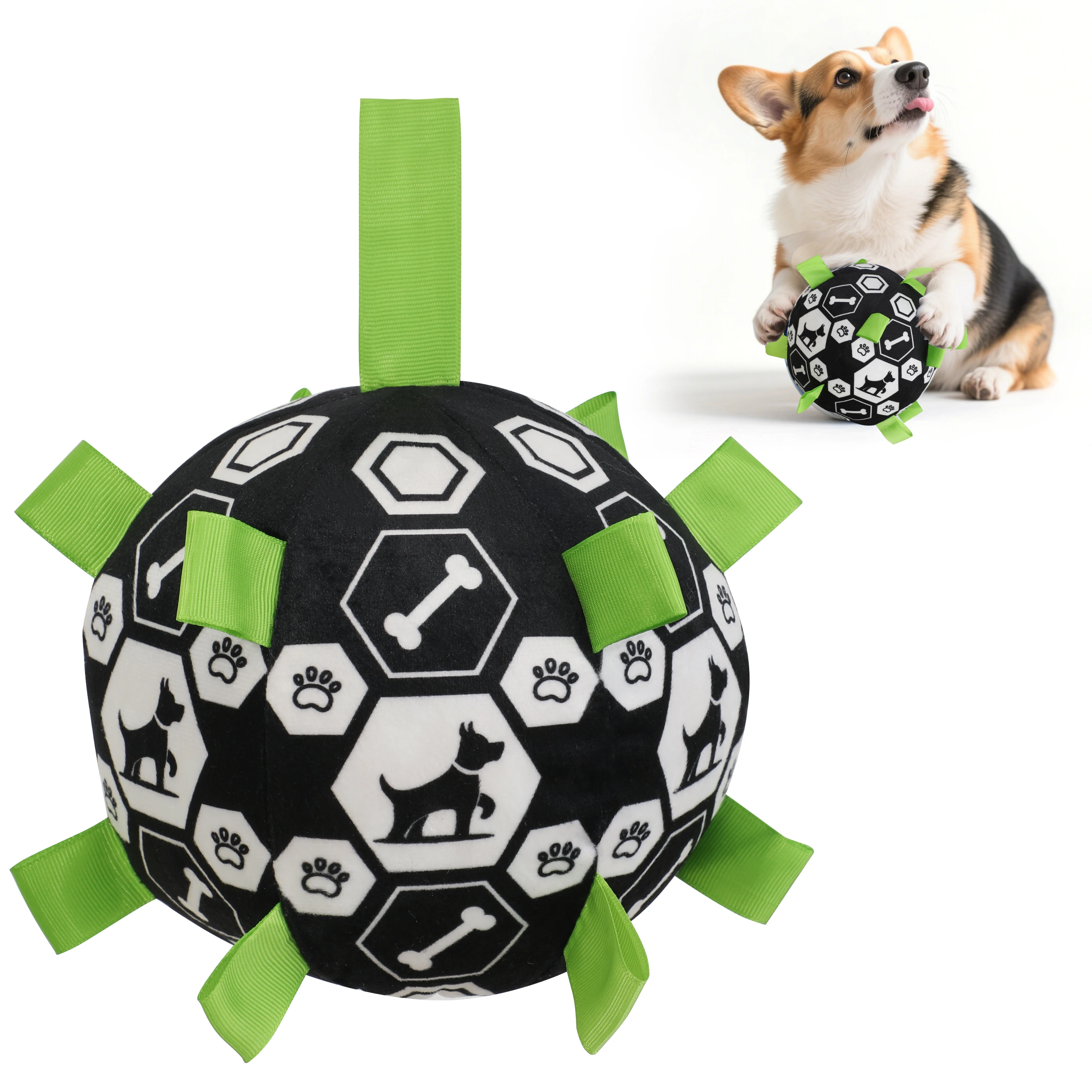 New Pet Bell Sound Toy Ball Dog Outdoor Interactive Training Play Football New Pet Bell Sound Toy Ball Dog Outdoor Interactive Training Play Football
