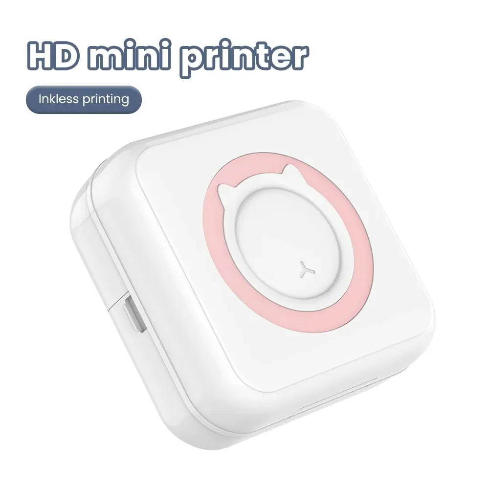 AliExpress Collection 올라프 미니 프린터 휴대용 열 스티커 종이, 잉크리스 블루투스 무선 임프레소라, 안드로이드 IOS 휴대용 라벨 프린터