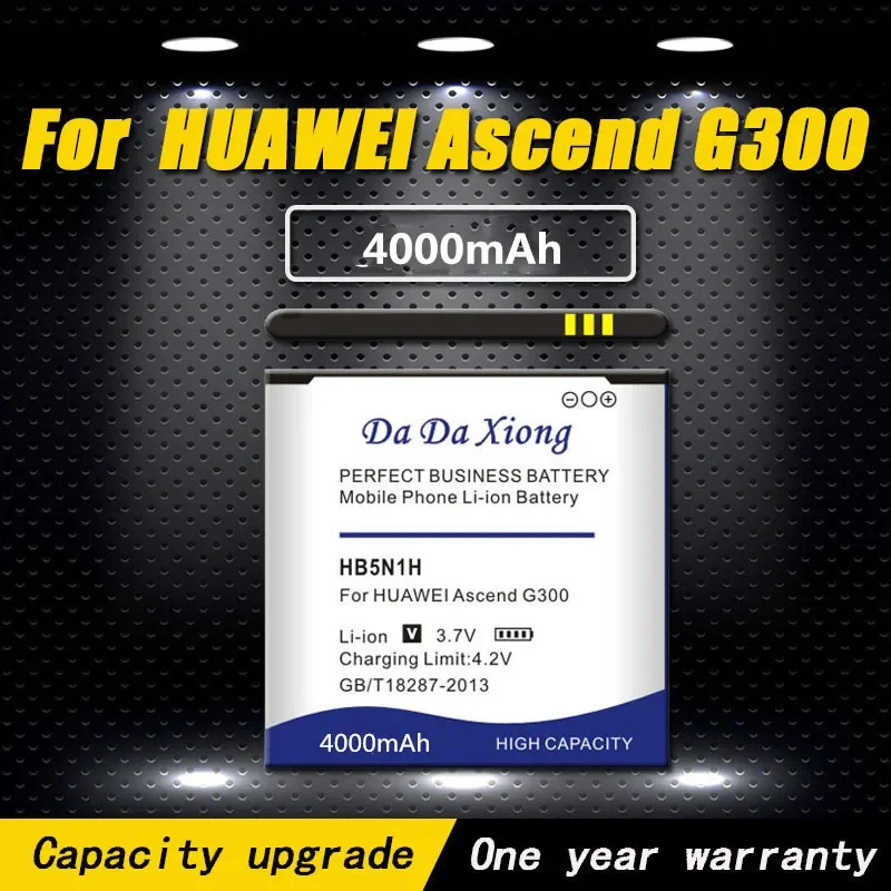 Аккумулятор HB5N1H 4000 мАч для телефона Huawei Ascend G300 G305T U8818 U8815 C8812 U8825D C8825D T8828 M660 Y320 G330D