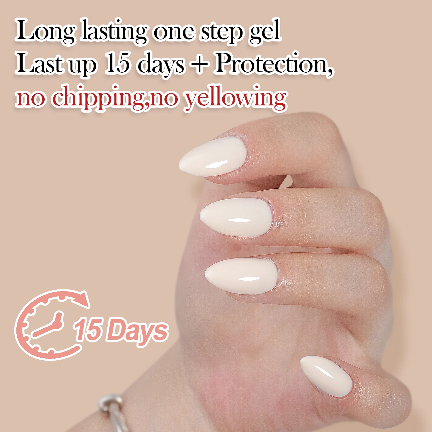 FZANEST One Step Gel Polish 3 in 1 Gel Nail Color Base Coat Top Coat Color Gel Polish in One Gel Nail Polish 2