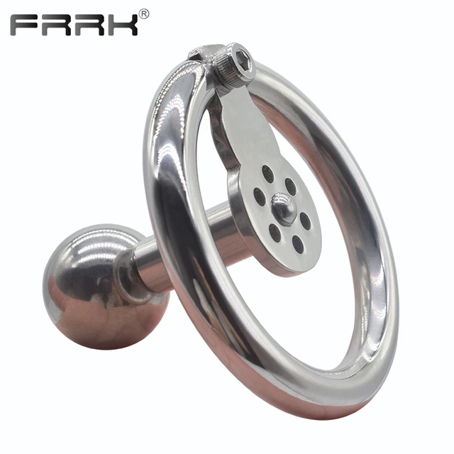 FRRK-109-50mm)Cage de chasteté inversée en acier inoxydable