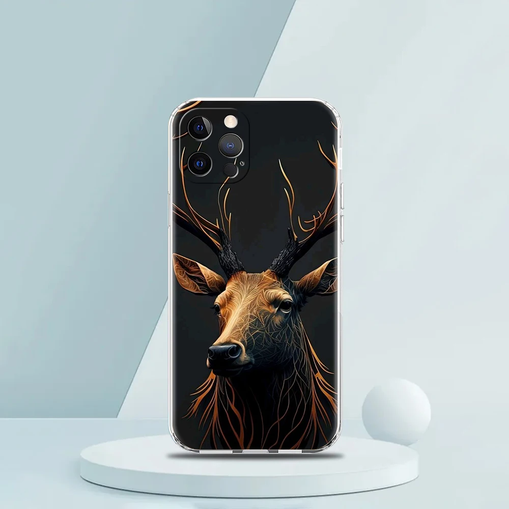 Mode Tier Löwe Tiger Wolf Handy hülle für iPhone 16 15 14 13 12 Pro Max Abdeckung weich für iPhone 11 Pro Max 7 8 plus xs xr Taschen – Detail 8