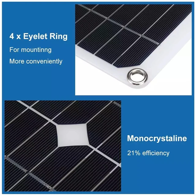 200W Solar Panel Kit 18V Solar Cell with 10A-100A Controller Solar Plate for Phone RV Car MP3 PAD Charger Outdoor Battery Supply 3
