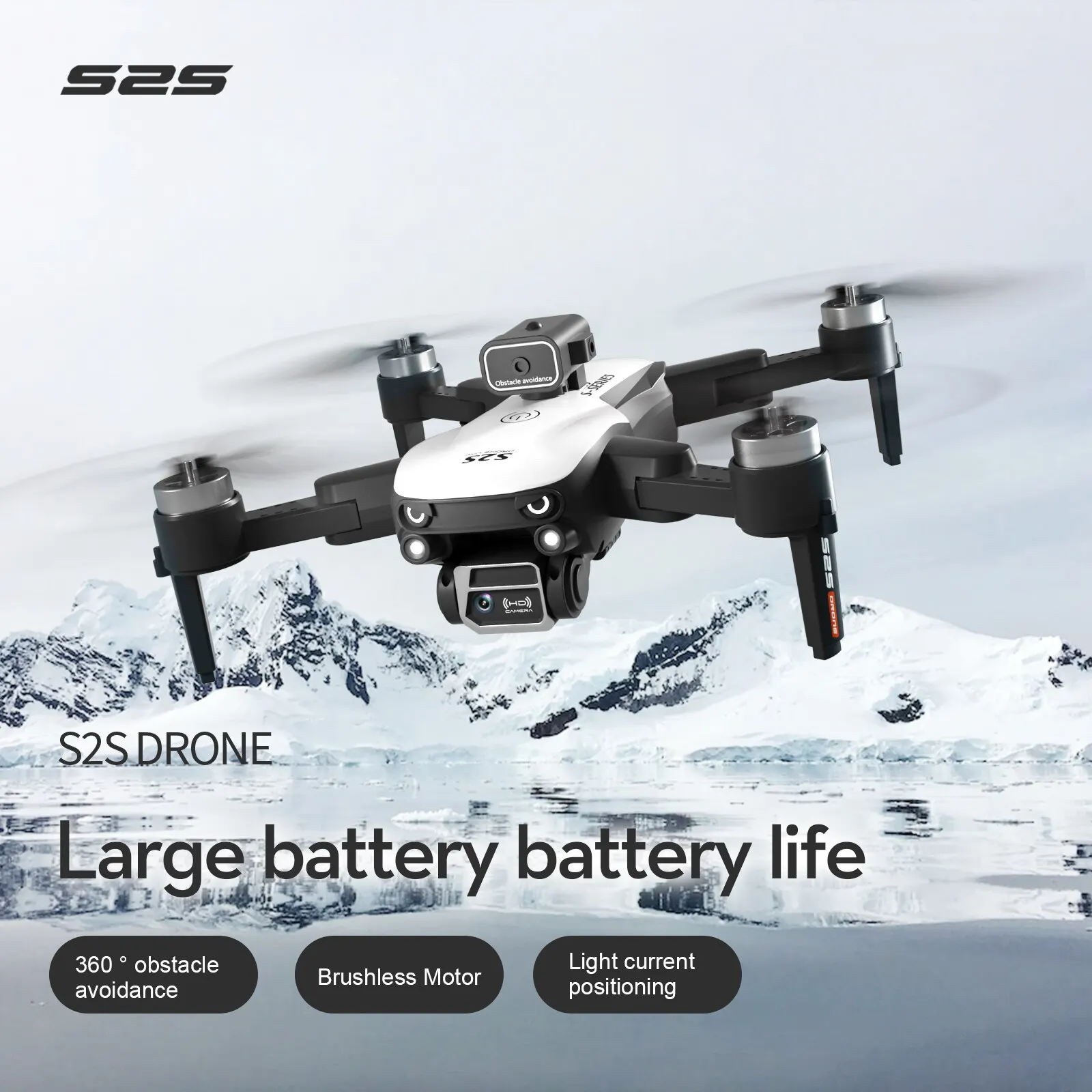 Nový S2S prodleva 8K profesionál HD dvojí kamera bezuhlíkový překážka avoidance vzdušný fotografie skládací kvadrokoptéra hraček dárky
