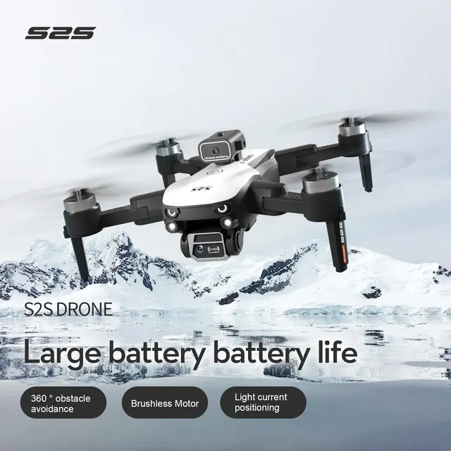 New S2S Drone 8K HD Dual Camera Brushless Motor Obstacle Avoidance Dron RC Helicopter Professional Foldable Quadcopter Toy - Image 4