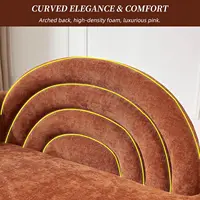 31.5" Chaise Lounge Chair Indoor with Right Armrest, Upholstered Furniture Linen Sofa Bed, Modern Sleeper Couch,, Customized 5