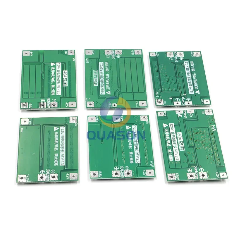 Battery Protection Board 3S 4S 40A 60A Li-ion Lithium 18650 BMS for Drill Motor 11.1V 12.6V/14.8V 16.8V Enhance Balance