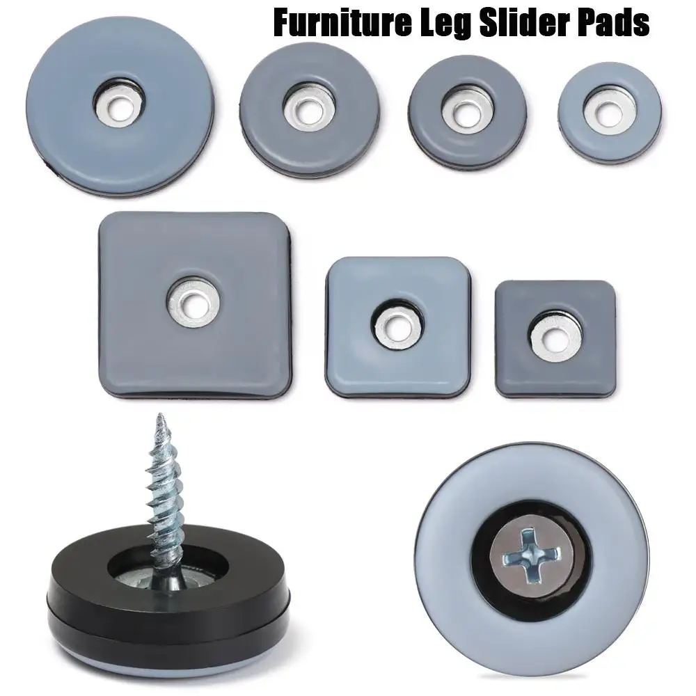 Furniture Leg Slider Pads Wear Resisting Soft Chair Fittings