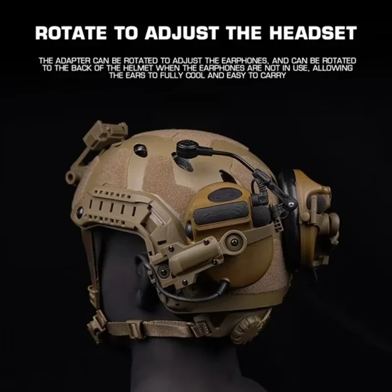 Tactical Helmet Rail Adapter for C Series Headset Accessories Airsoft Holder Adjustable Suspension Bracket CS Sports Equipment 3