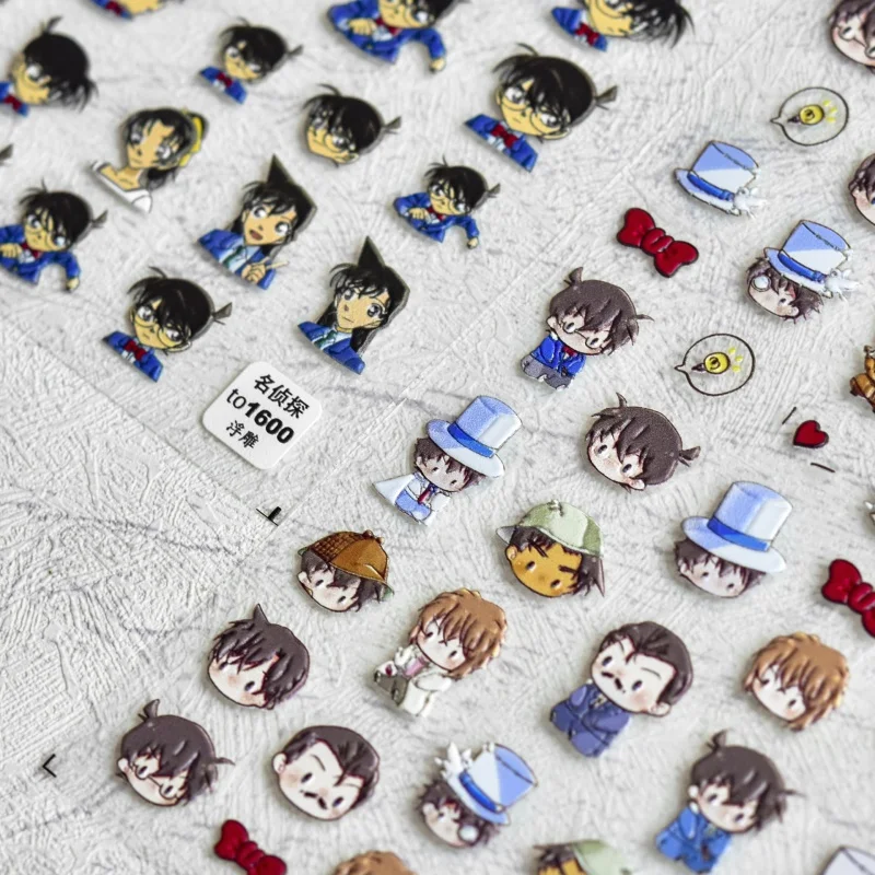 

Relief 1600 Hot Adhesive Cute Nail Stickers Japanese Stickers Nail Stickers Q Cartoon Conan