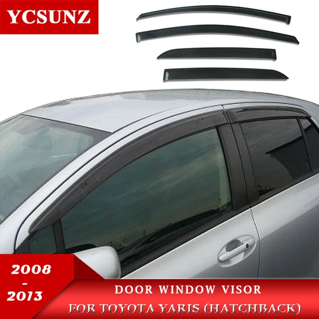 Tür Fenster Visier Für Toyota Yaris Hatchback 2008 2009 2010 2011 2012 2013  Zubehör Regen Wache Sun Deflektor Auto Stylings - AliExpress