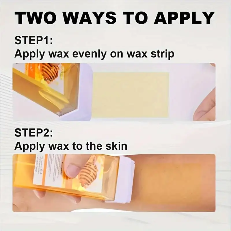 Hair Removal Wax Wax Refill Soft Roller Cartridge For Roll on Waxing Kit Aloe Depilatory Rolling For Sensitive Skin