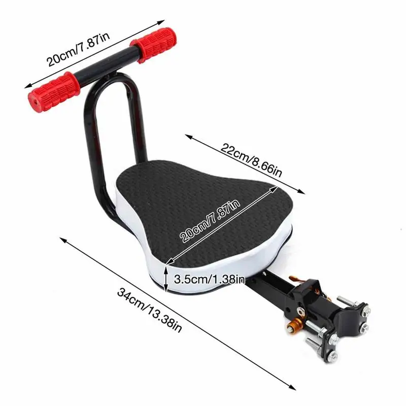 Foldable Child Bicycle Seat 30kg Loading Ultralight Front Mount Baby