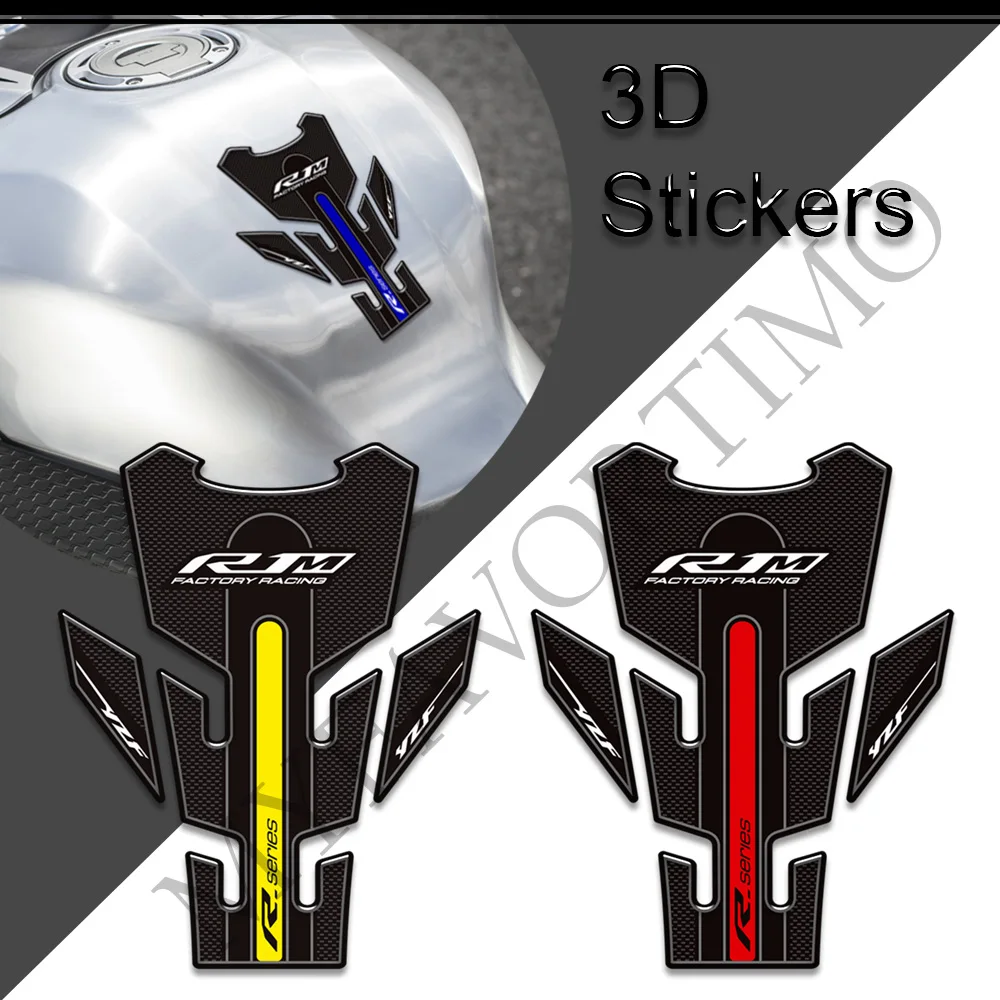 

For YAMAHA YZF R1M YZFR1M YZF-R1M Motorcycle Tank Pad Grips 3D Stickers Decal Protector Gas Fuel Oil Kit Knee