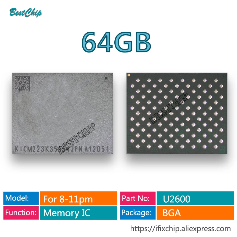 64Gb 64G Hardisk Hdd Nand Ic Chip Per Iphone 8 8Plus X Xr Xs Xsmax 11 11Pro Max
