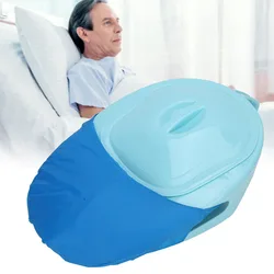 Professional Unisex Bedpan Smooth Contour Pan With Lid For Incontinence Bedridden Patient Hospital Care Bedpan Home Use Plastic