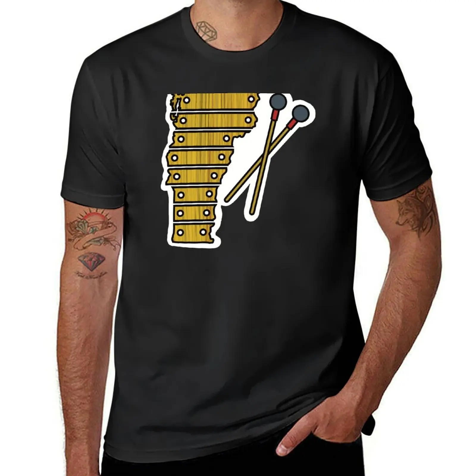 

Wooden Xylophone Vermont T-shirt heavyweights blanks hippie clothes plain t shirts men