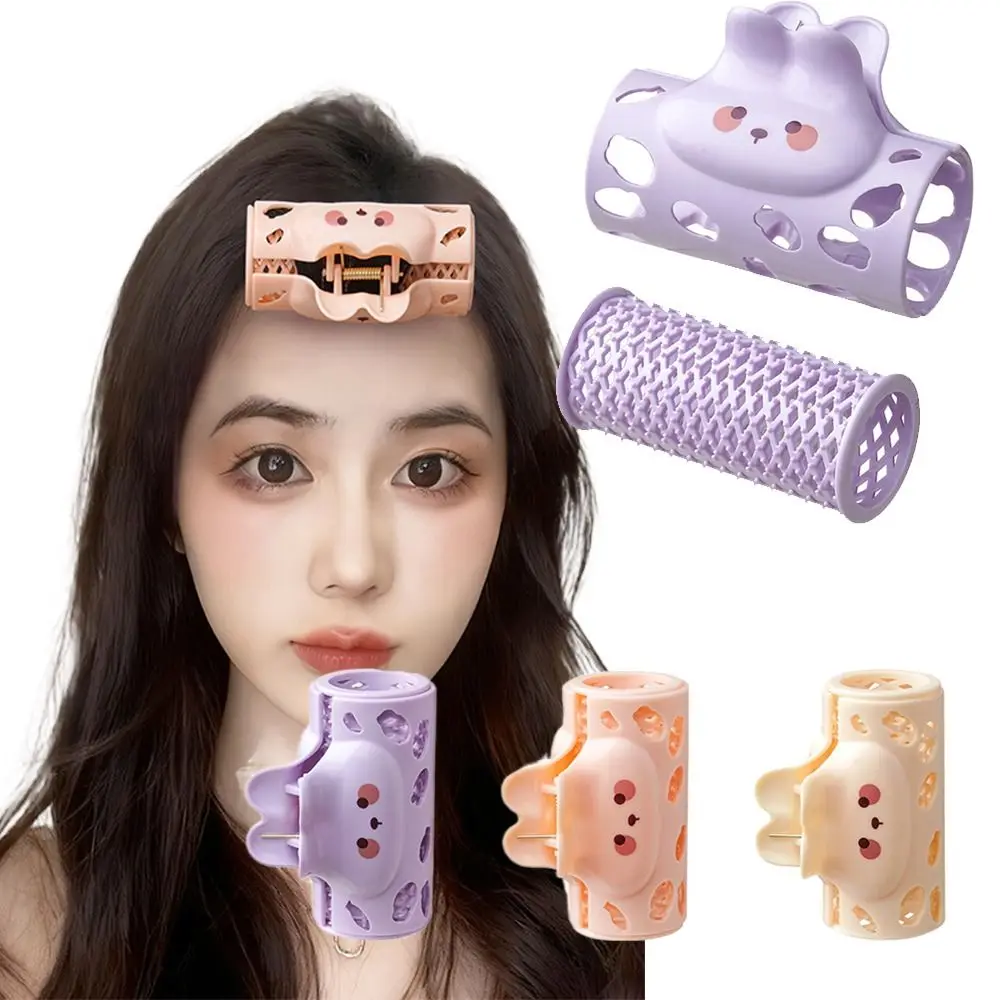1/2Pairs Plastic Hair Roller for Bangs Fluffy Hair Plastic Material Air Bangs Curling Tube Self-adhesive DIY Styling