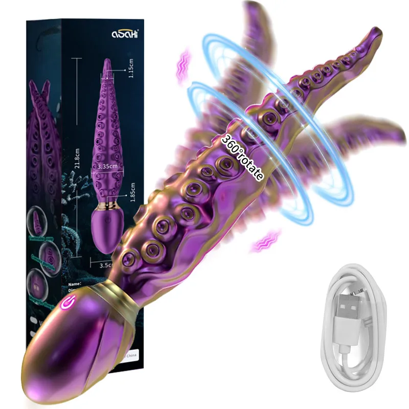 Female Sex Toys Vibrating Realistic Monster G-Spot Dildos Octopus Vibrator 10 Powerful Mode for Women Anal Vagina Stimulation