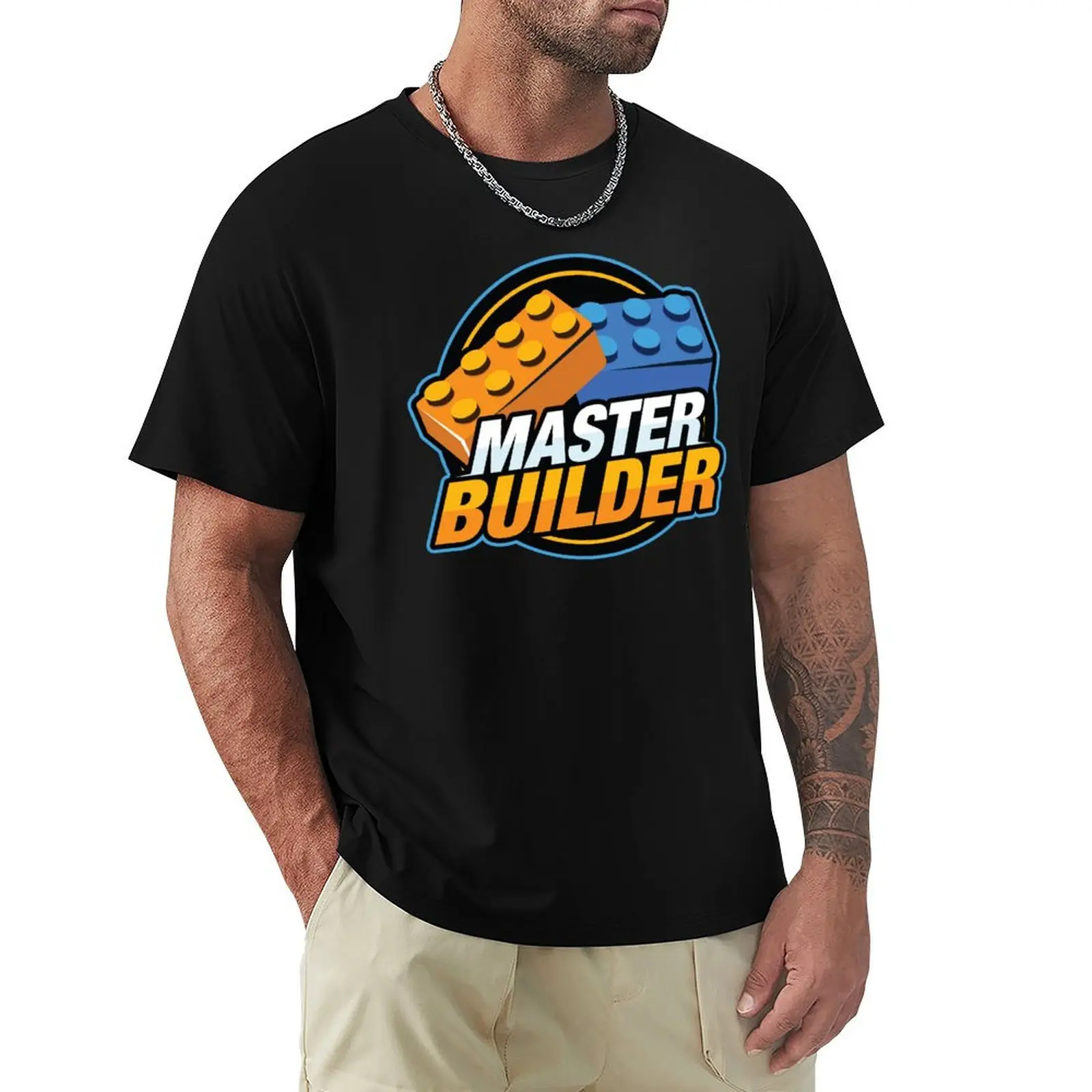 

Master Builder T-shirt oversizeds summer top mens champion t shirts
