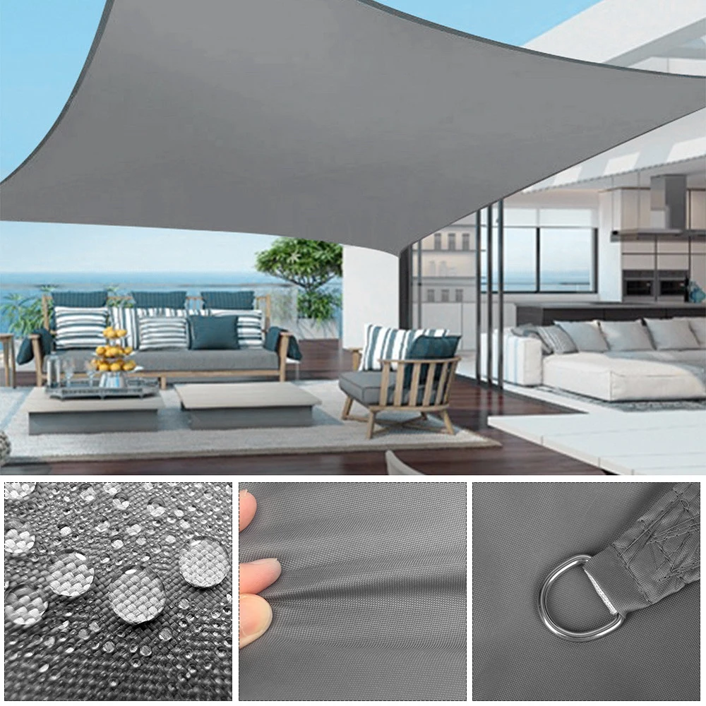 

For Garden Patio Swimming Pool Sun Shelter Rectangular Awning Camping Shade Cloth Waterproof Shade Sail Sunshade Protection