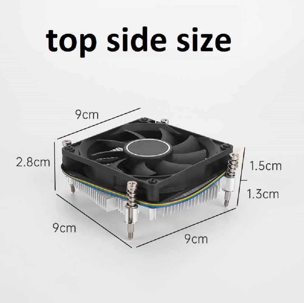 DC 12V Air CPU Heatsink Cooling Fan 92mm CPU Cooler TDP 95W Heat Dissipation For Intel LGA 1155 1156 1151 1150