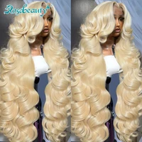 Perruque en cheveux humains Rosabeauty HD transparente 13x6 613 Body Wave Blond Miel avec dentelle frontale, perruques brésiliennes 13x4 Lace Front pour femmes 1