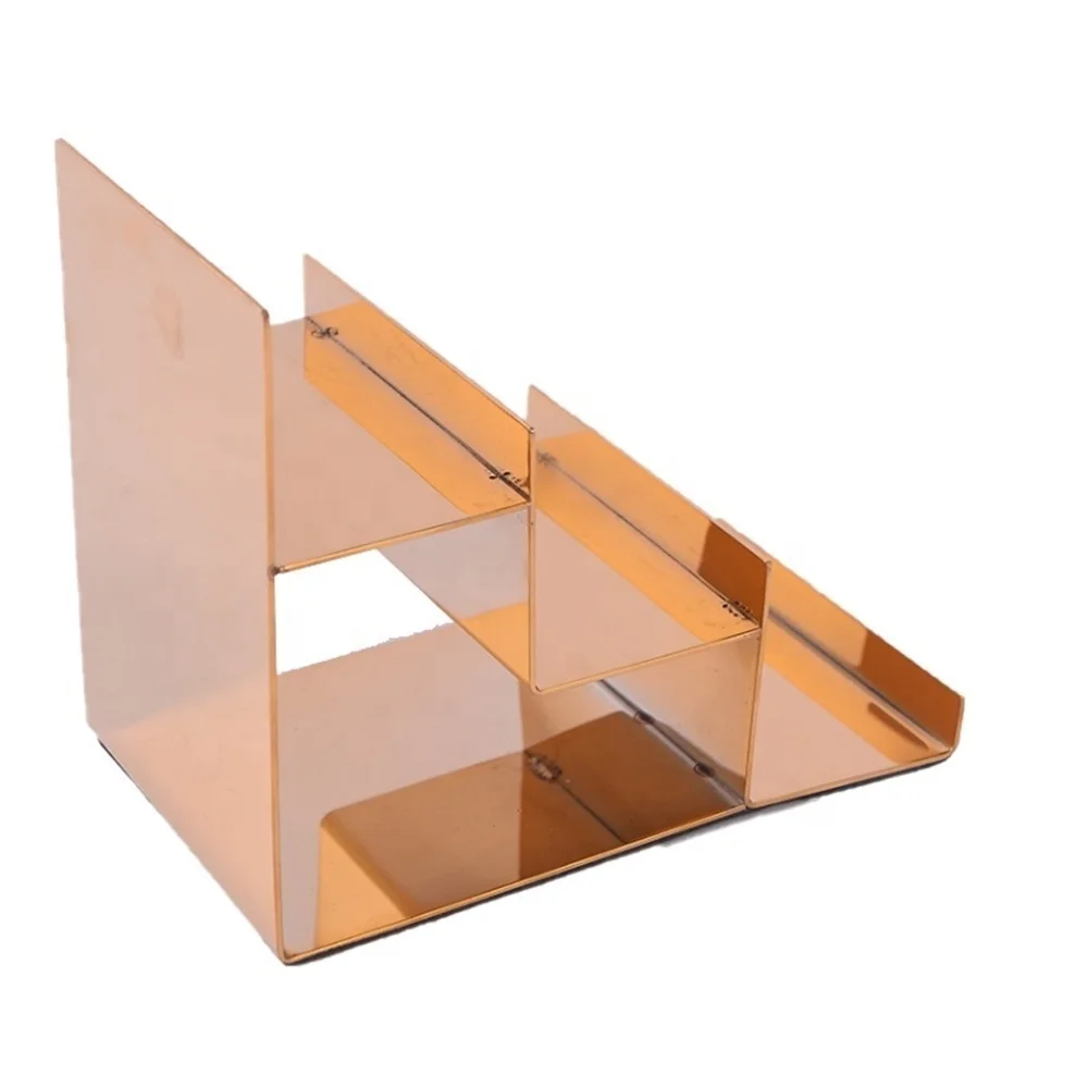 1pcs Multi-layer Polished Gold Wallet Hand Bag Display Stand On The Counter Of Hot-selling Shops