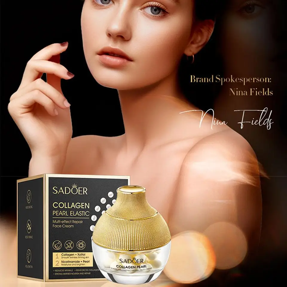SADOER 24K Golden Pearl Collagen Moisturizing Cream Facial Care