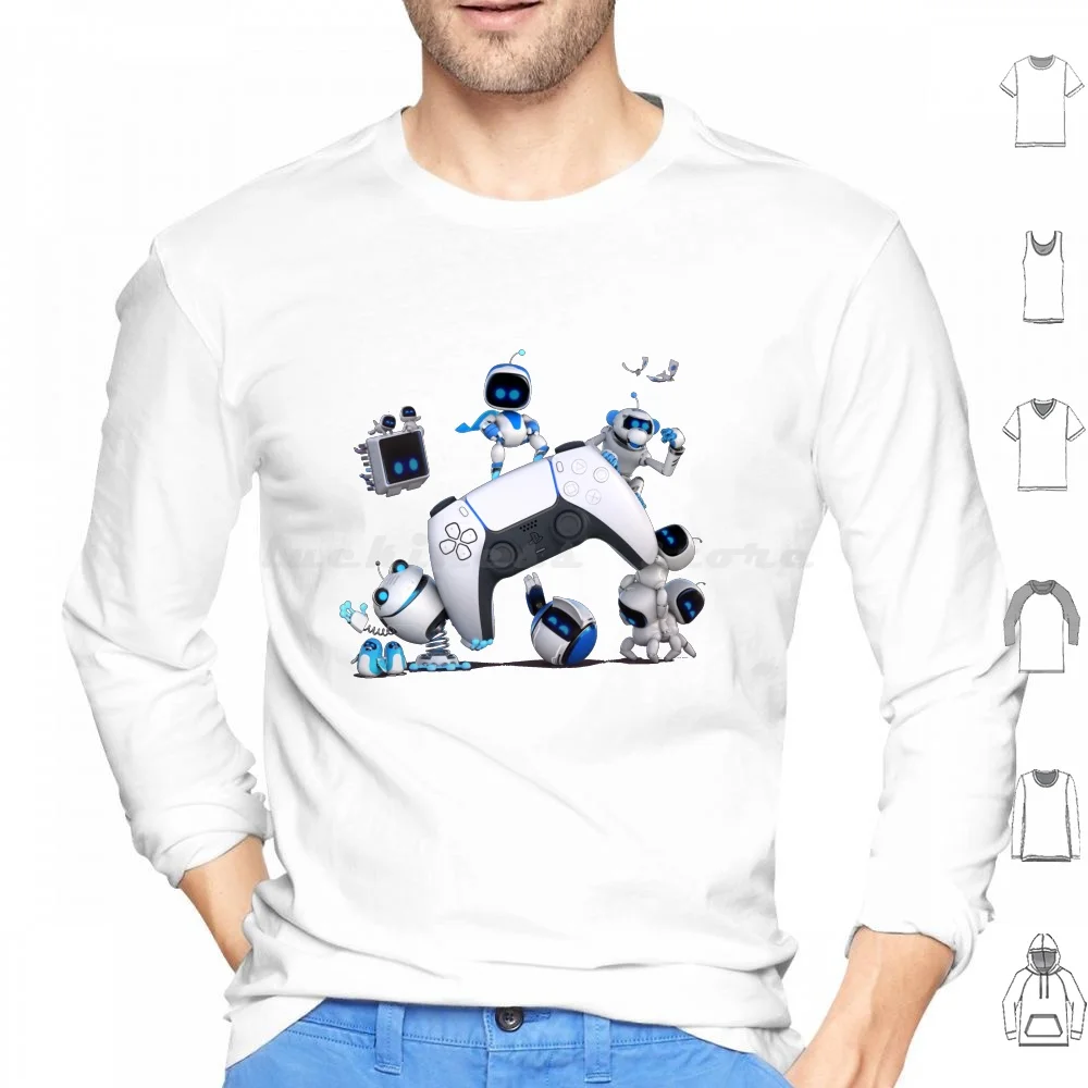 Astrobot Felpe Con Cappuccio Manica Lunga Astros Playroom Astro Playroom Games Ps5 Platformer Astro Bot Astrobot Kids Kid