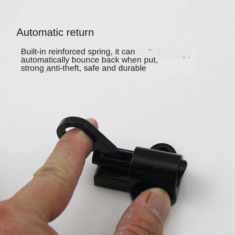 XD-Aluminum Alloy Window Gate Security Pull Ring Spring Bounce Door Bolt Automatic Latch Lock door latch