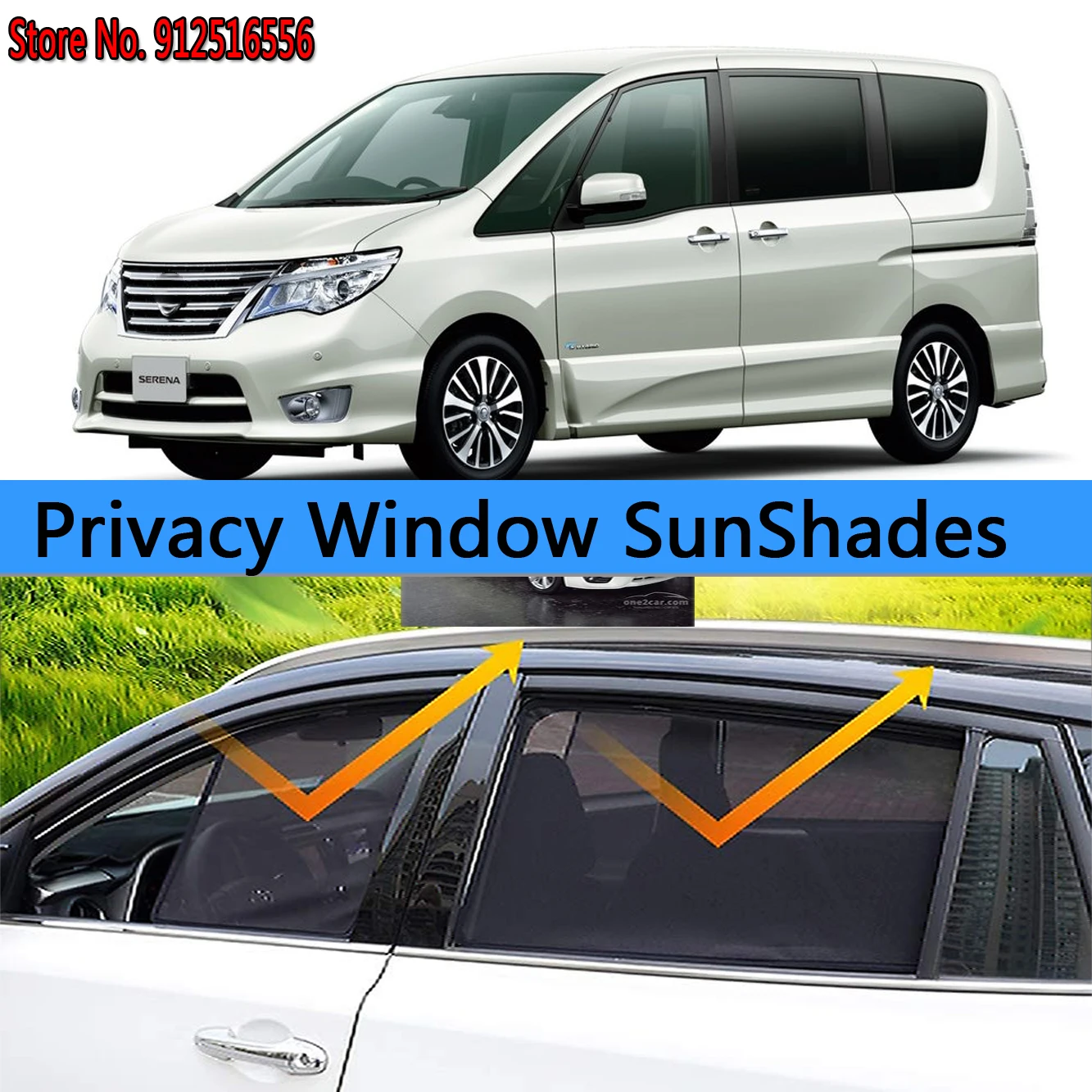 

Side Sun Shade Shading Protection Window SunShade Sunshield Car Accseeories For Nissan Serena C26 2010 2011 2012 2013 2014 2016