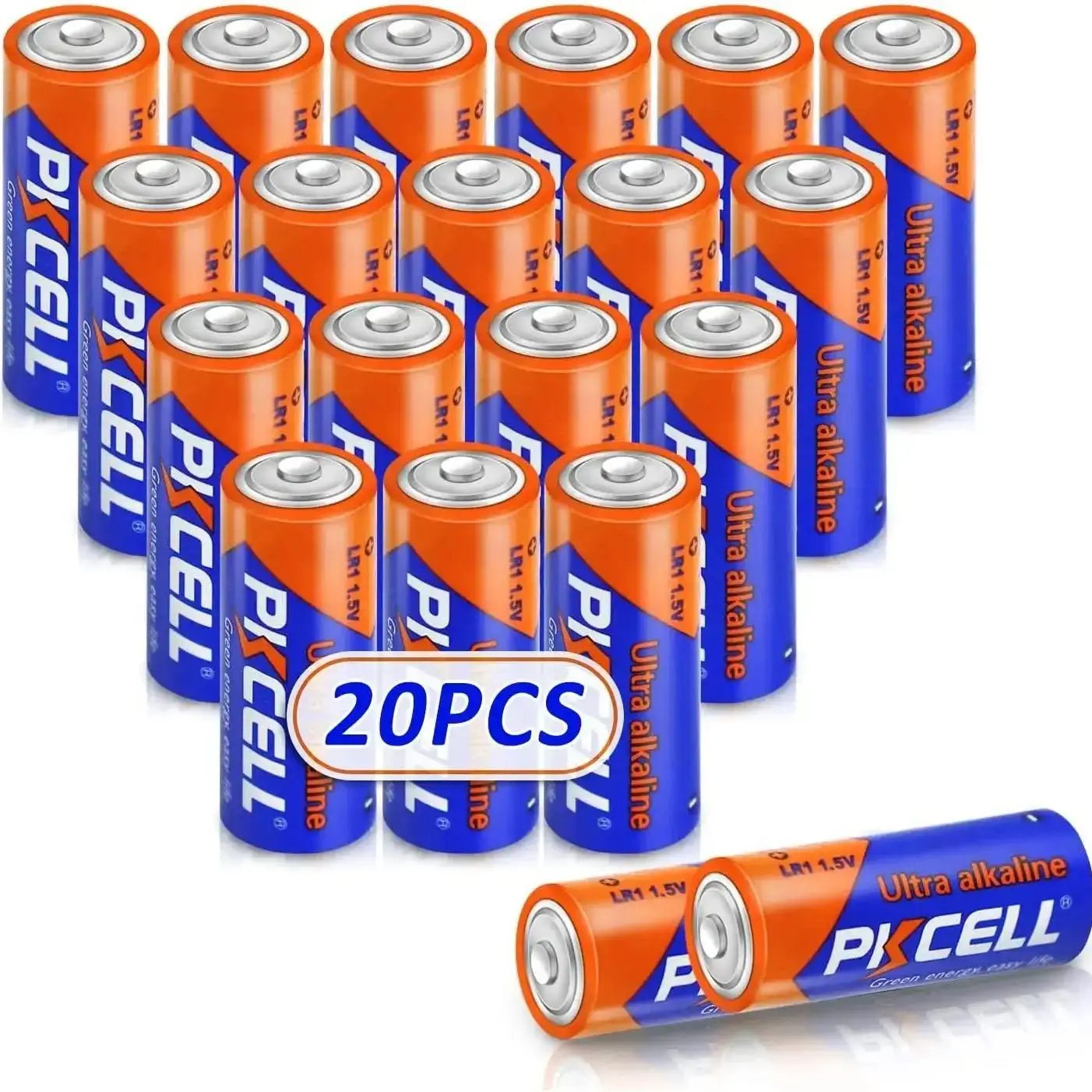 Alkaline Battery Disposable Battery 20PC LR1 N Size 1.5V Alkaline Battery AM5 E90 MN9100 For MP3 Toothbrush Controller Alarm Doorbell Toy Car Calculator Dry Battery